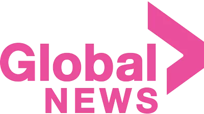 Global News logo in pink