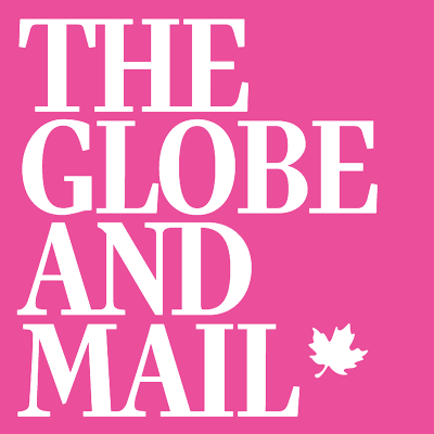 The Globe and Mail logo with maple leaf.