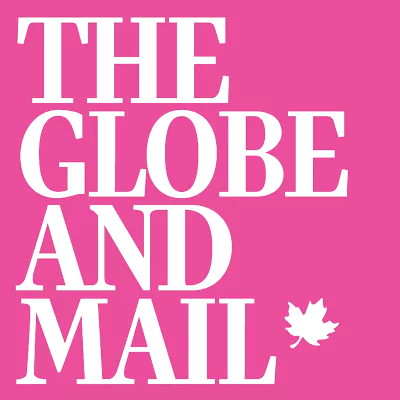 The Globe and Mail logo with maple leaf.